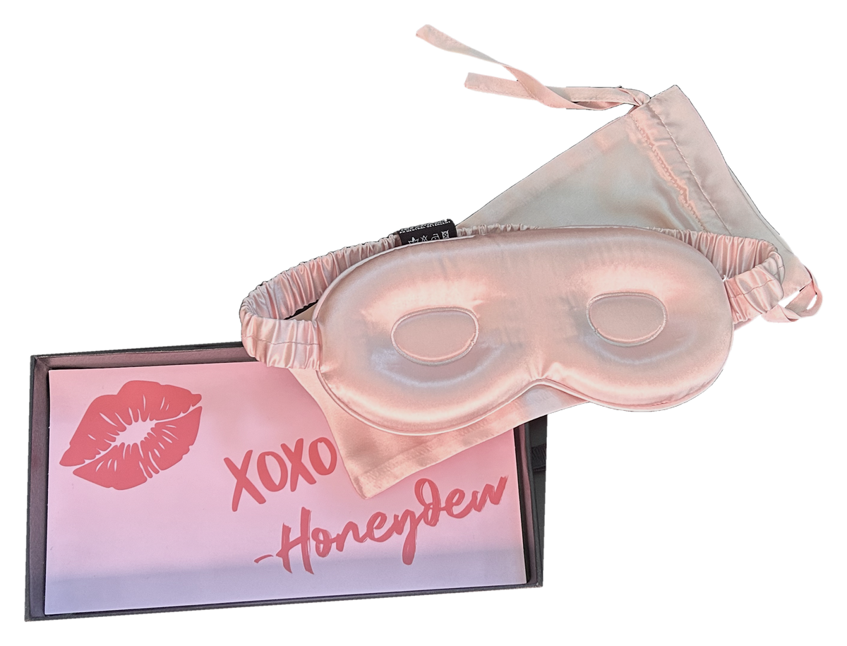 Save the Melons Bundle! Queen Side Sleeper Pillow + Luxe Pink Silk 3D Eyemask + Luxe Pink Silk Pillowcase