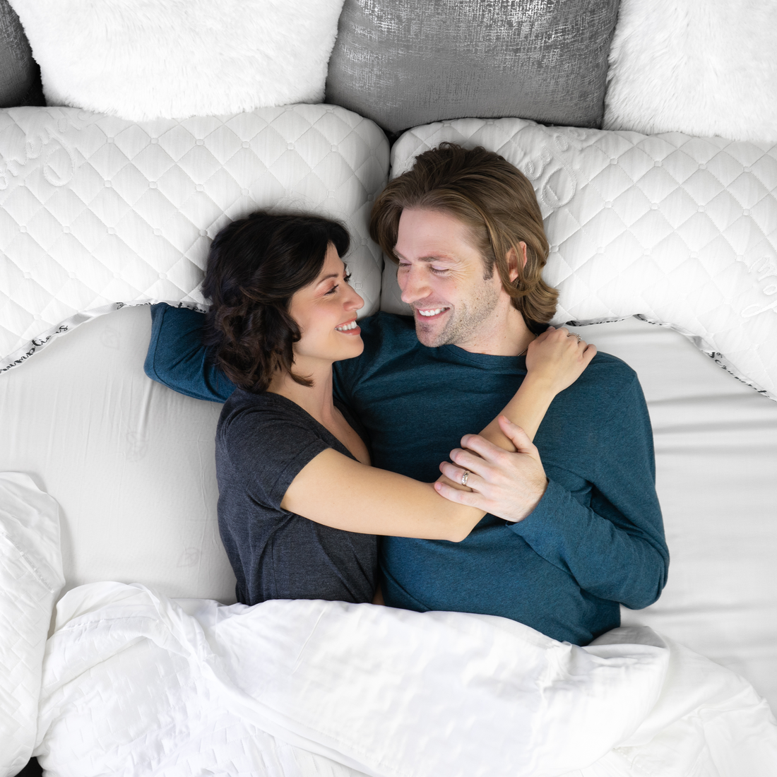 His &amp; Hers Honeydew Side Sleeper Starter Kit - The Ultimate Luxury Bed Upgrade (King Size)