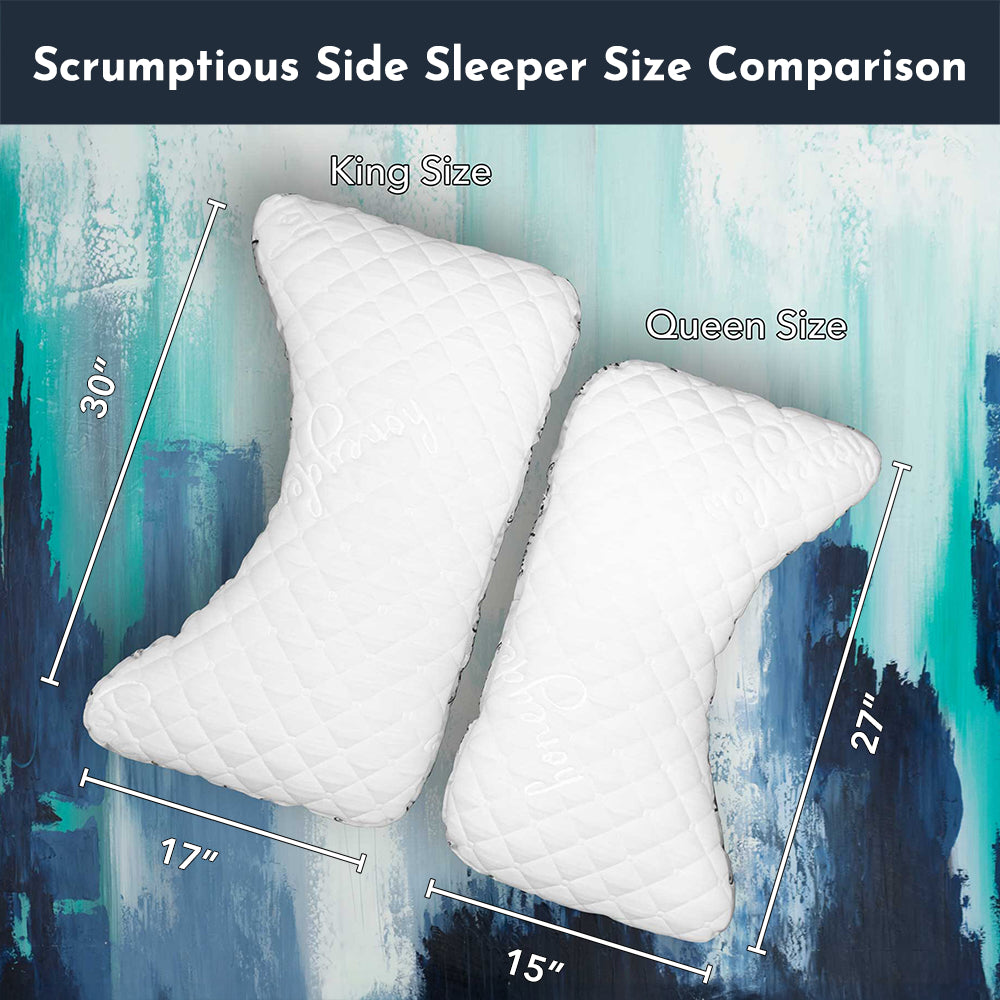 The Scrumptious Side Sleeper Pillow with Cooling Organic Pillowcase