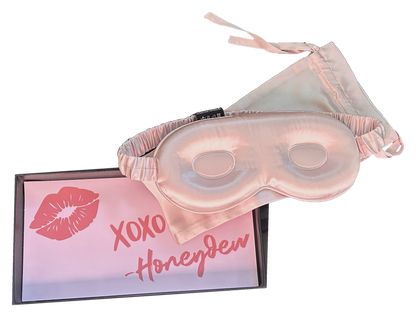 Save the Melons Bundle! Queen Side Sleeper Pillow + Luxe Pink Silk 3D Eyemask + Luxe Pink Silk Pillowcase